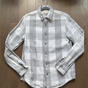 Club Monaco Men's Casual Dress Shirt - Small - 100% Cotton